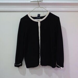 Jones New York B&W Cardigan